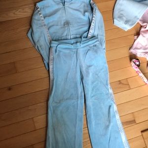 N - kids pair of sweat pants and jacket with hood